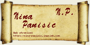 Nina Panišić vizit kartica